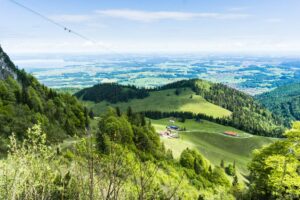 Blick zurück auf die Almen