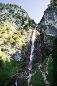 Der Dalfazer Wasserfall, von der Plattform aus gesehen