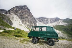 Tolles Auto: Der Haflinger, ein ganz einfaches Lastenauto für's Gebirge