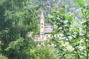 Blick auf die Kirche von St. Anton