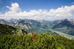 Blick in das Karwendel vom Bärenkopf aus