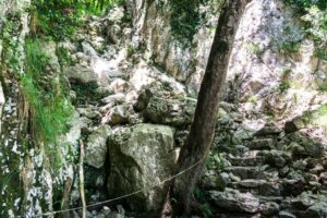 Hier sind die Treppen und Sicherungen gut zu sehen