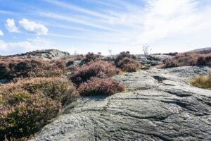 Nachteil, wennd er Weg über Felsen verläuft: Es gibt keine Fußspuren, die bei der Orientierung helfen
