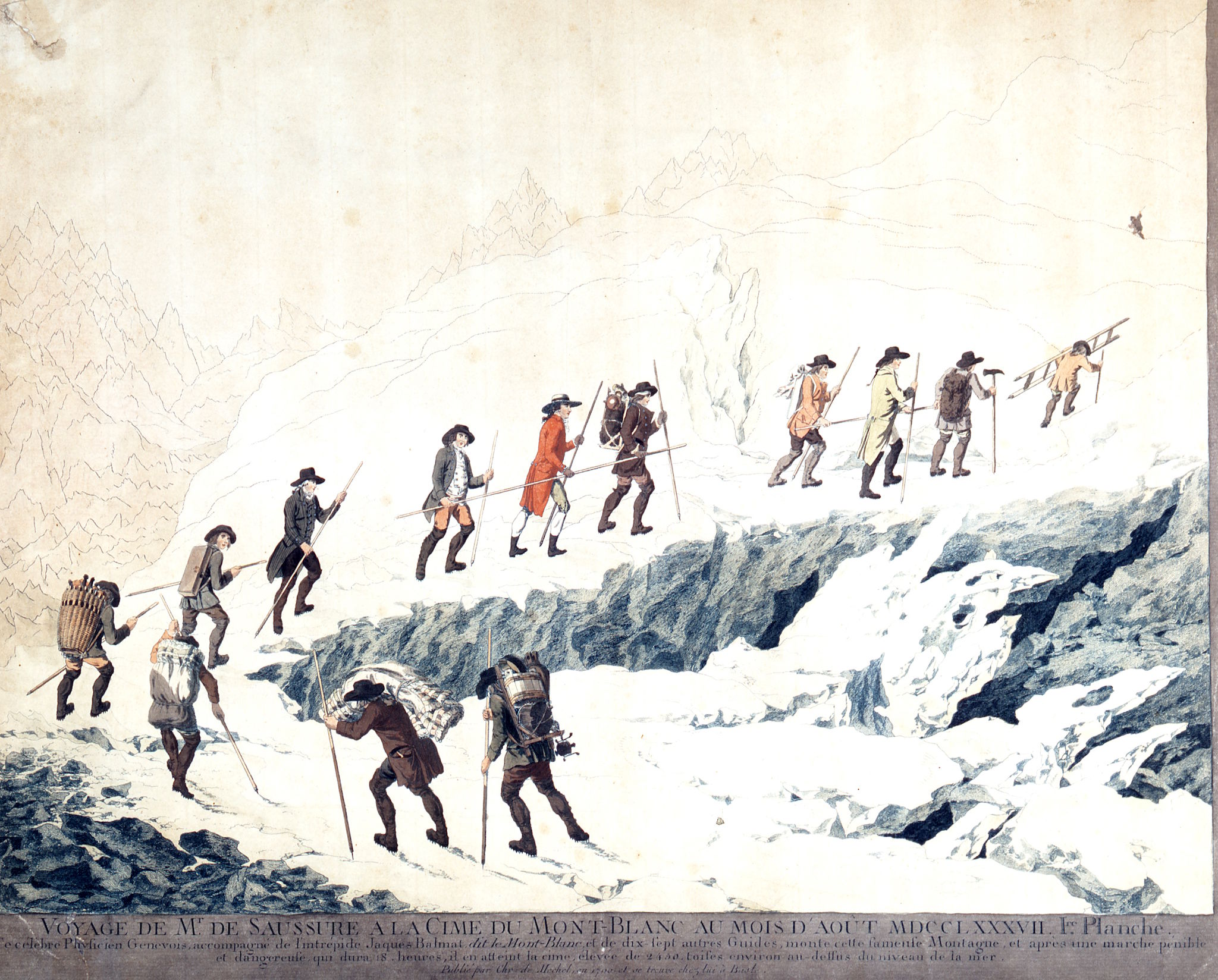 Aufstieg mit dem Bergstock - Bild: Tyrolia Verlag