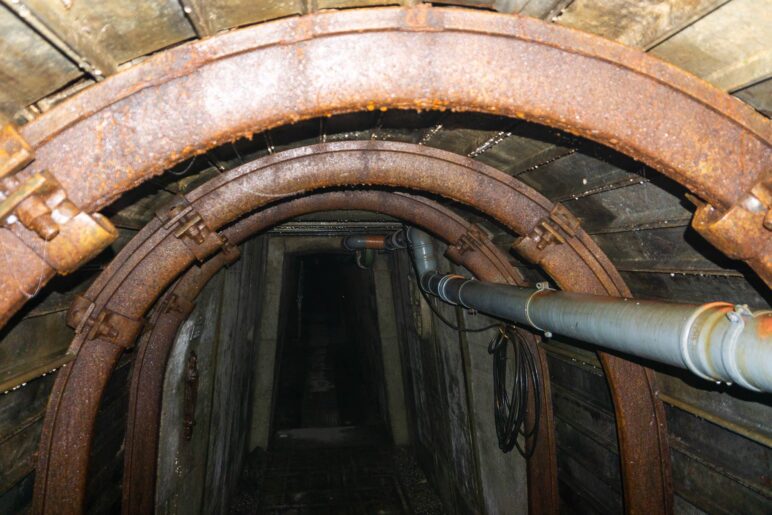 Ein Foto in den Sulzer Stollen hinein