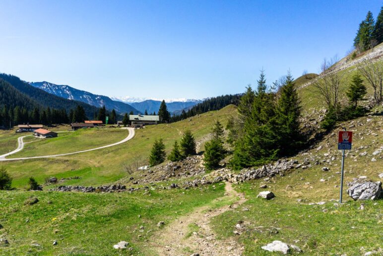 Blick zurück zur Schönfeldhütte