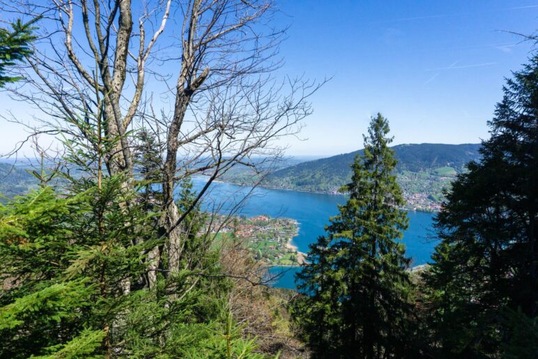 Ein erster Blick auf den Tegernsee